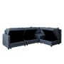 Cameron 4 Seater Sectional Storage Sofa - Denim - 1