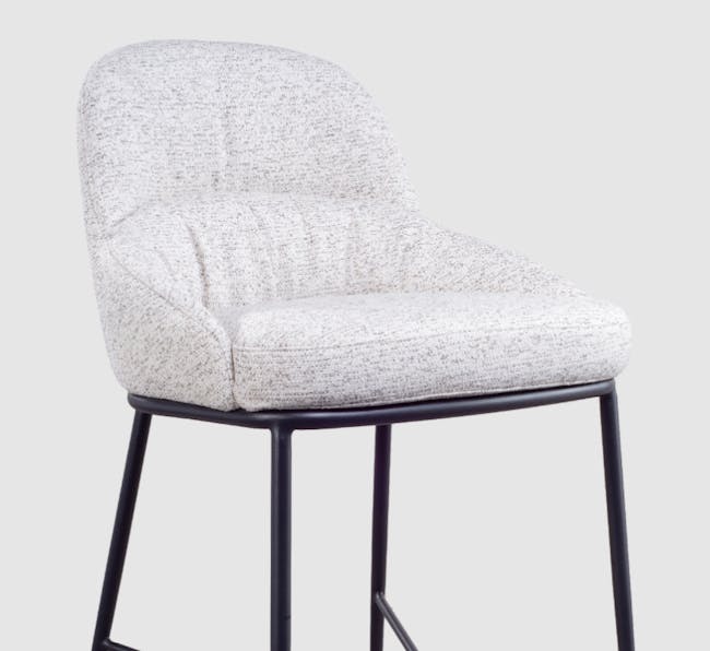Marcel Counter Chair - White (Fabric) - 4