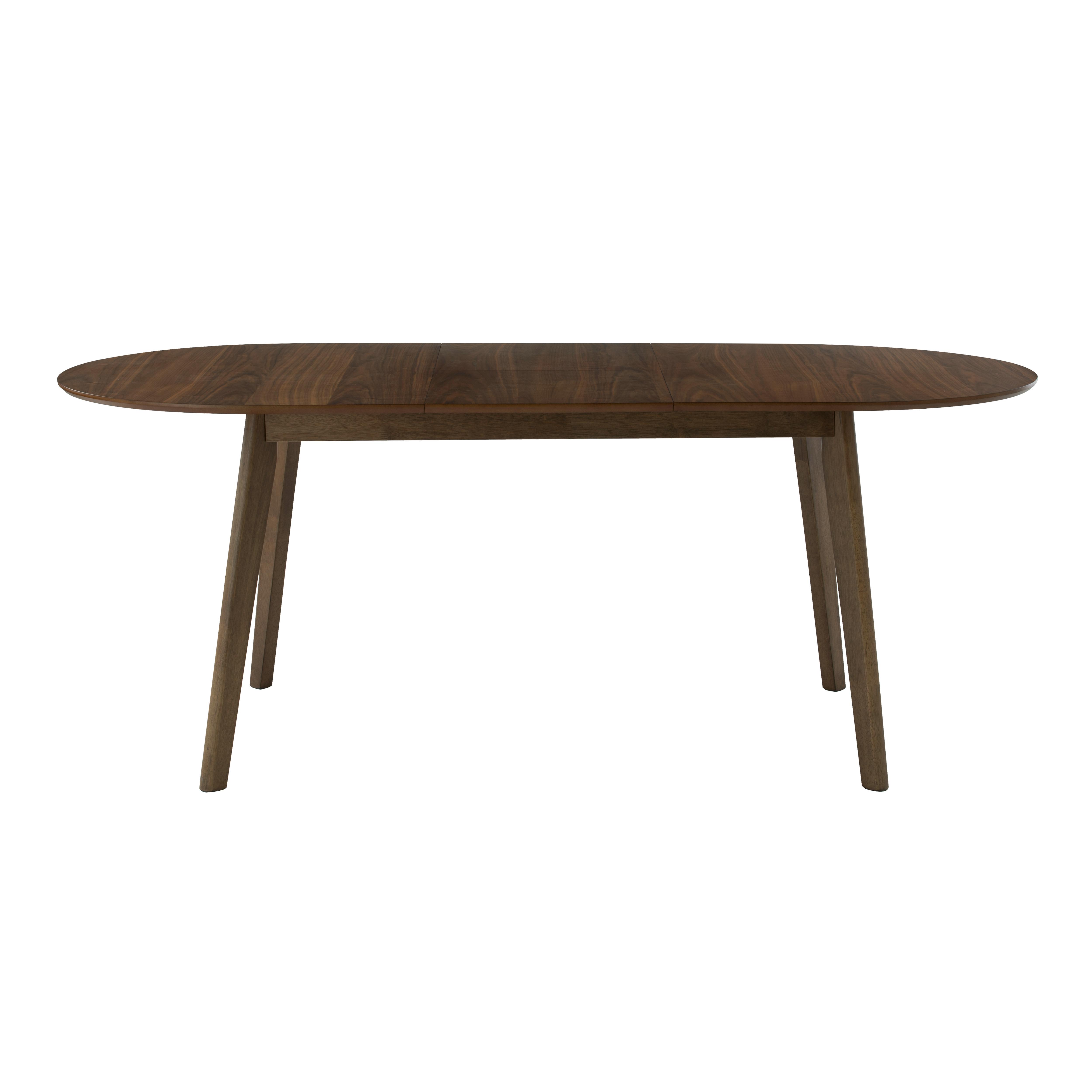 Extendable oval table - Walnut