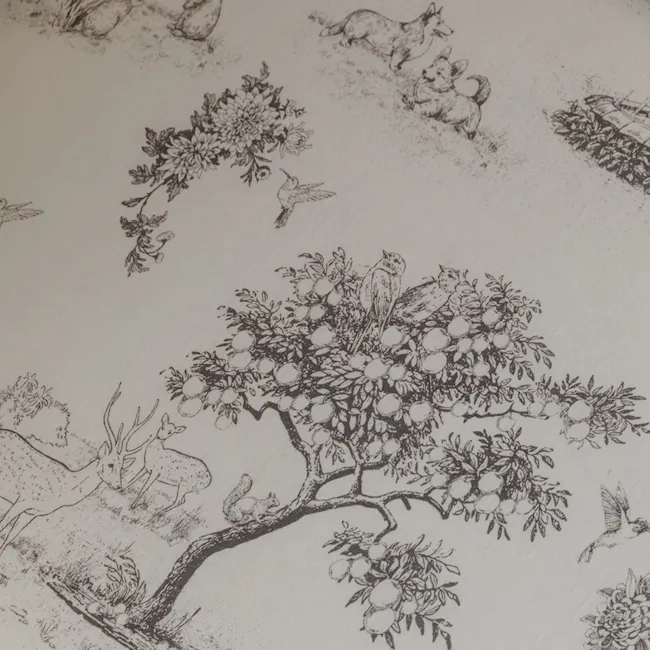 House of Holly Bamboo Crib Sheet - Garden Toile (Noir) - 3