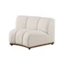 Cosmo Curve 3 Seater Sofa - White Boucle (Spill Resistant) - 2