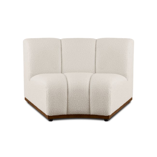 Cosmo L-Shaped Sectional Sofa - White Boucle (Eco Clean Cosmo L-Shaped Sectional Sofa - White Boucle (Eco Clean