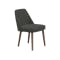 Ralph Dining Table 1.5m in Cocoa with 4 Miranda Chairs in Onyx Grey and Gray Owl - 3