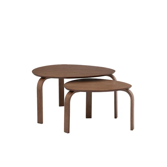 (As-is) Stephanie Nesting Coffee Table - Cocoa - 3 - 1