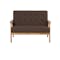 Tucson 2 Seater Sofa - Natural, Mocha (Faux Leather)