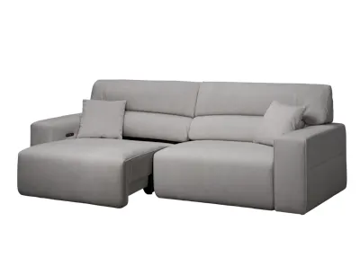 Forte 4 Seater Power Sliding Extension Sofa - Night Sky (Scratch Resistant) - Zero Wall