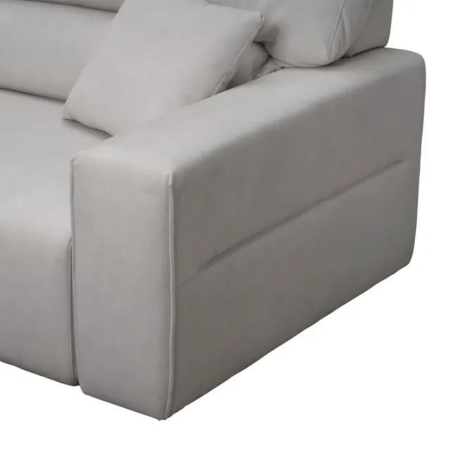 Forte 4 Seater Power Sliding Extension Sofa - Night Sky (Scratch Resistant) - Zero Wall - 10