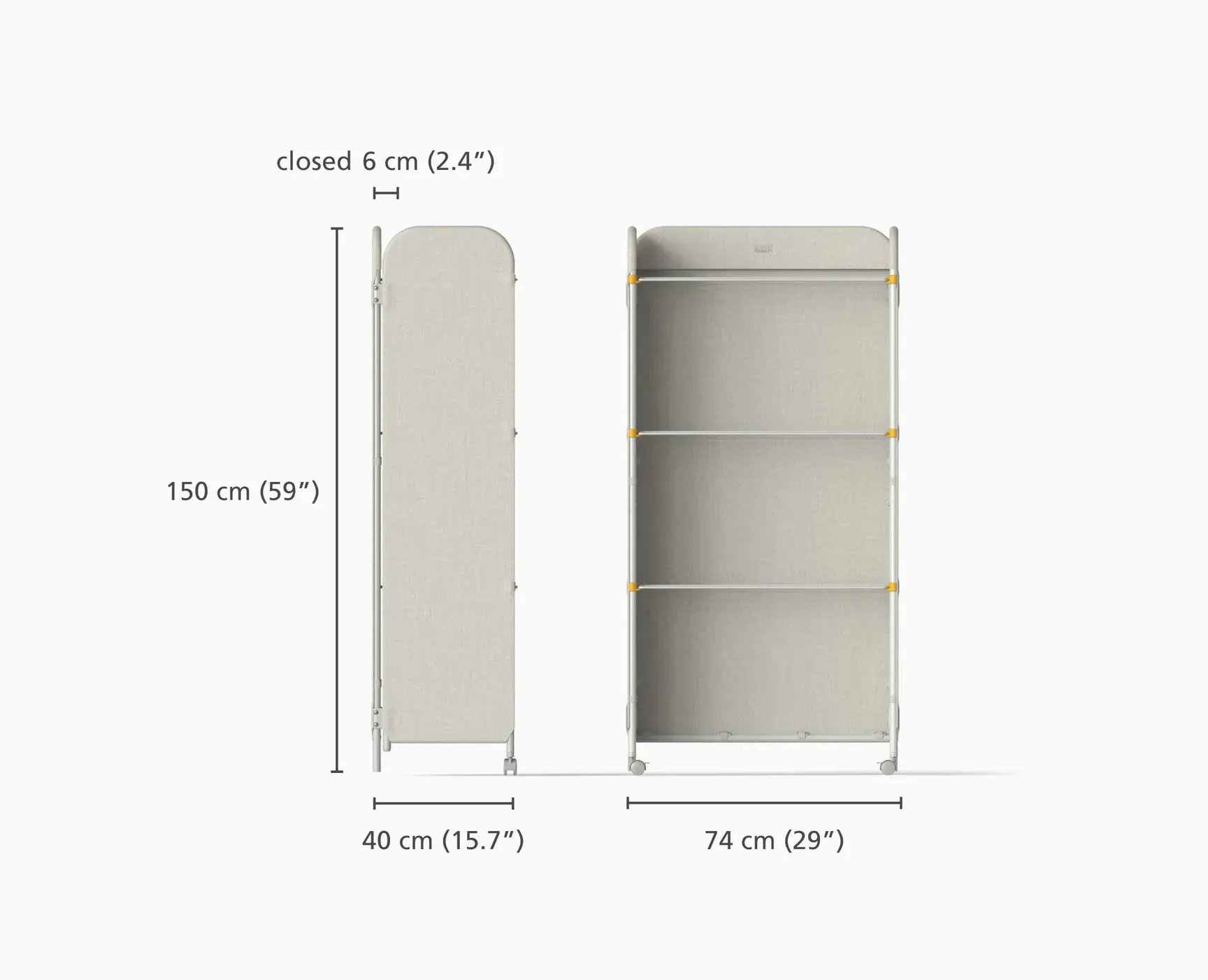 Joseph Joseph Eclipse Screen Airer - Ecru - 12