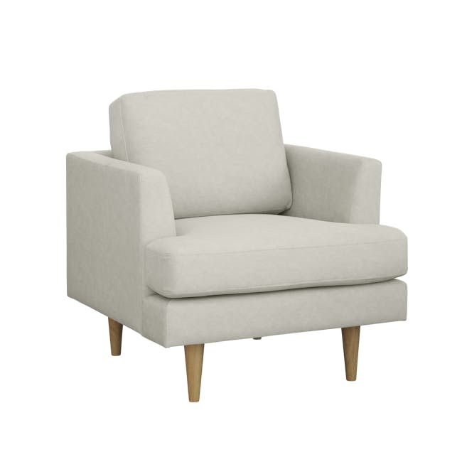 Soma 3 Seater Sofa with Soma Armchair - Sandstorm (Scratch Resistant) - 12