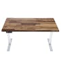 K3 PRO X Adjustable Table - White frame, Solidwood Butcher Walnut (2 Sizes) - 0