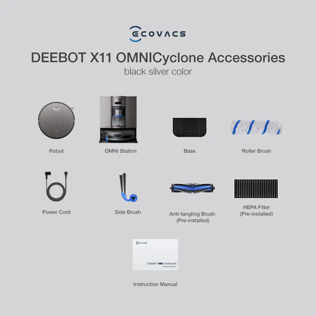 Ecovacs Deebot X11 Omni Cyclone Robot Vacuum - 27