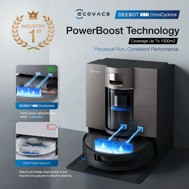 Ecovacs Deebot X11 Omni Cyclone Robot Vacuum - 10