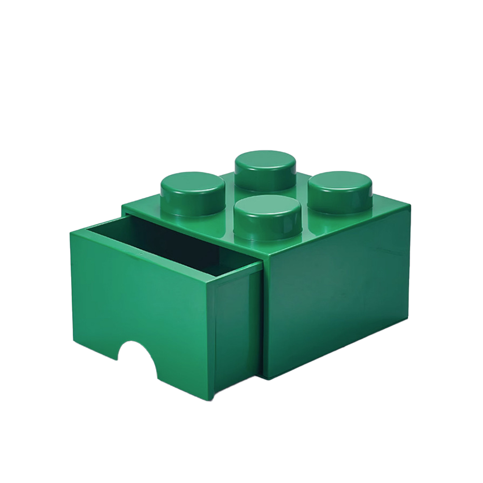 Skyler Building Block Stackable Storage Box - Green