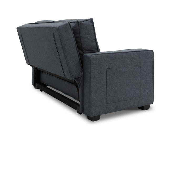 Arturo 2 Seater Sofa Bed - Anthracite - 17 - Grey upholstered armchair, modern design, comfortable seating, sleek lines