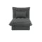 Tessa Storage Lounge Sofa Bed - Charcoal (Eco Clean Fabric)