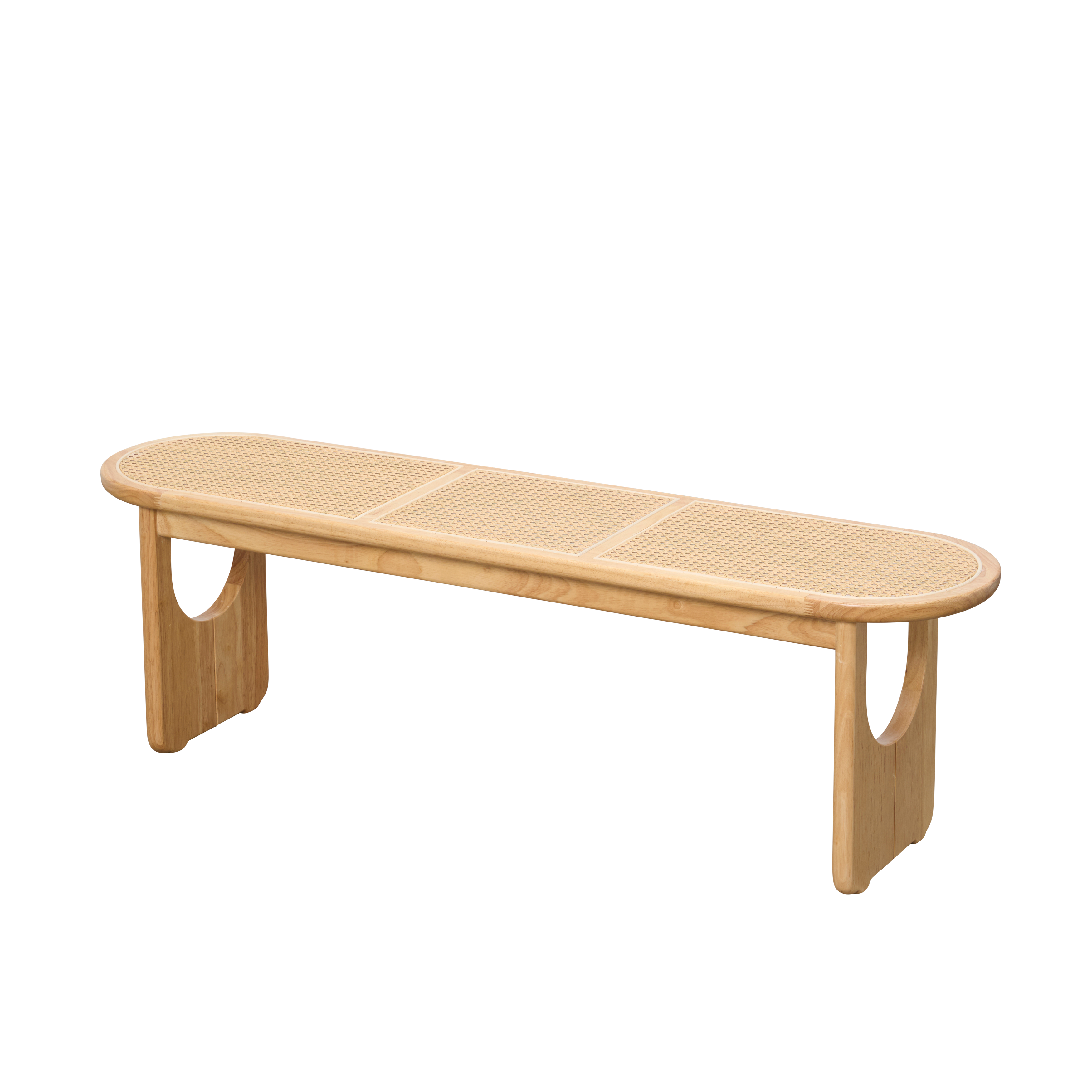 Arine Rattan Bench 1.4m - Natural