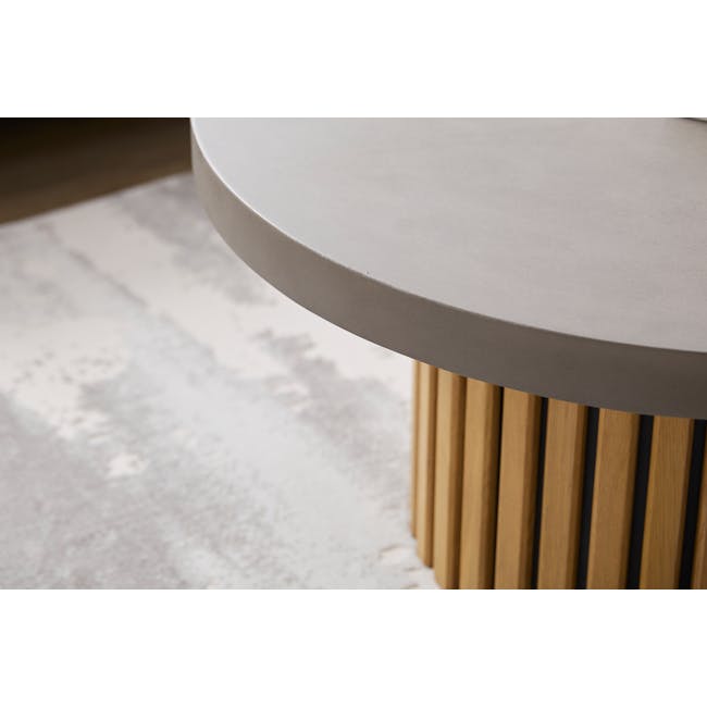 Ellie Round Concrete Coffee Table - 3