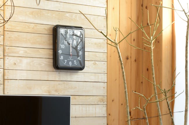 TWEMCO Analog Calendar Flip Wall Clock - Black - 2
