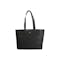 Personalised Saffiano Leather Tote Bag - Black