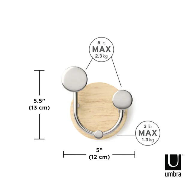 Melody Single Hook - Natural, Nickel - 11