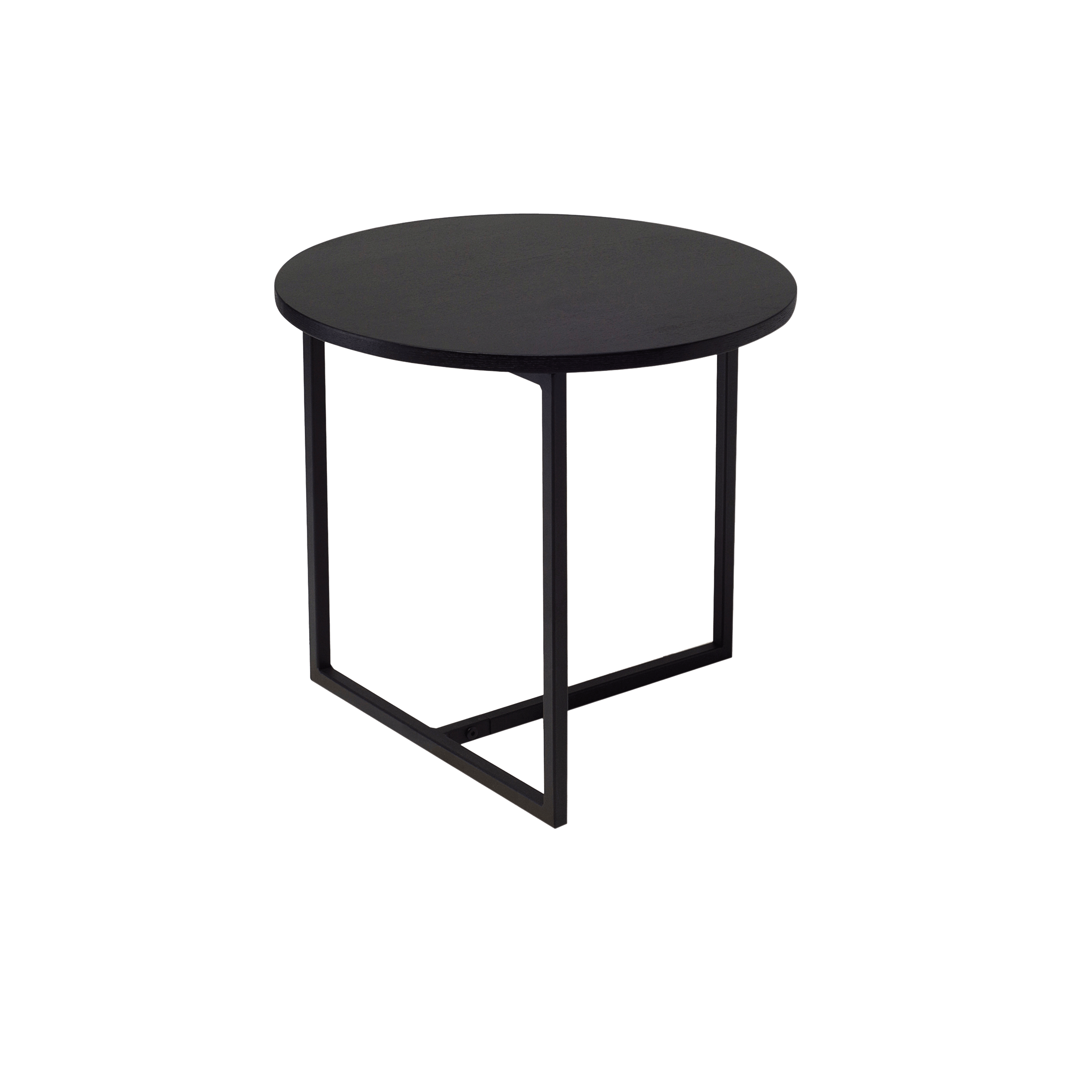 round end table black