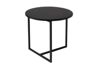 Felicity Round Side Table - Black Ash