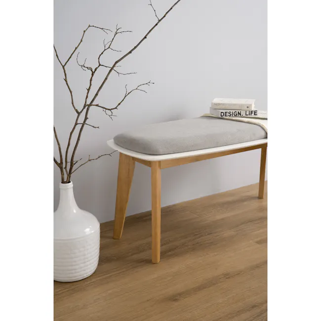 (As-is) Harold Bench 1m - Natural, Light Grey - 12 - 9