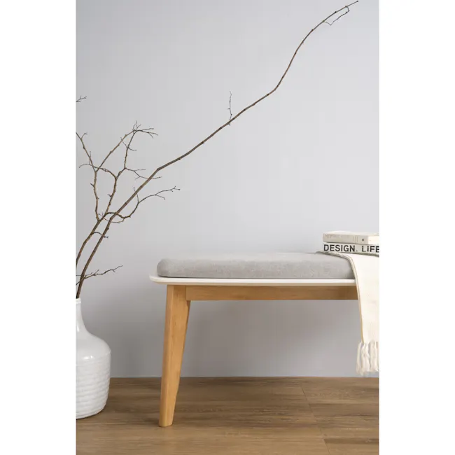 (As-is) Harold Bench 1m - Natural, Light Grey - 12 - 10
