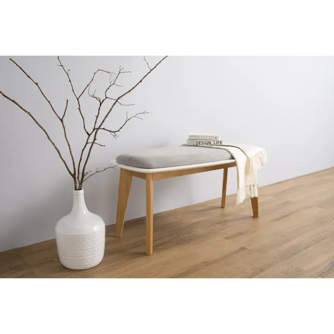 (As-is) Harold Bench 1m - Natural, Light Grey - 12 - 7