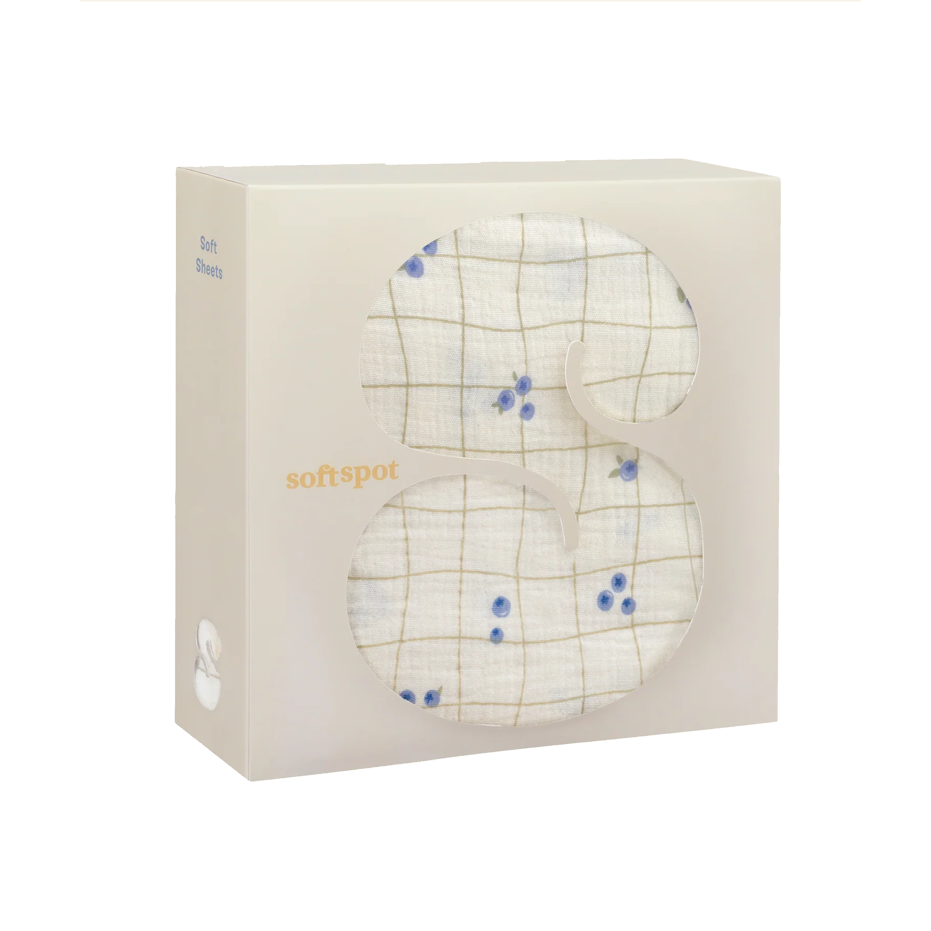 Soft Spot Soft Crib Sheet - Blueberries - Image 1