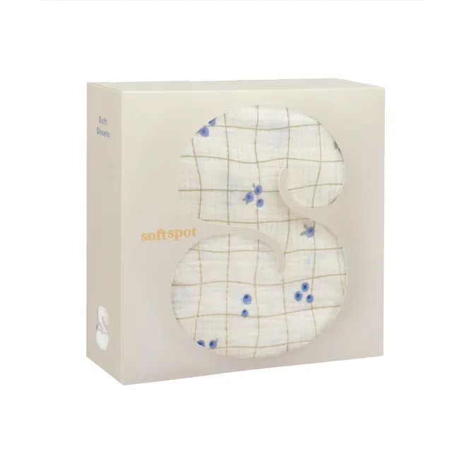 Soft Spot Soft Crib Sheet - Blueberries - 1