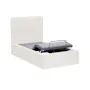 Aeva Super Single Adjustable Bed - White Boucle - 7
