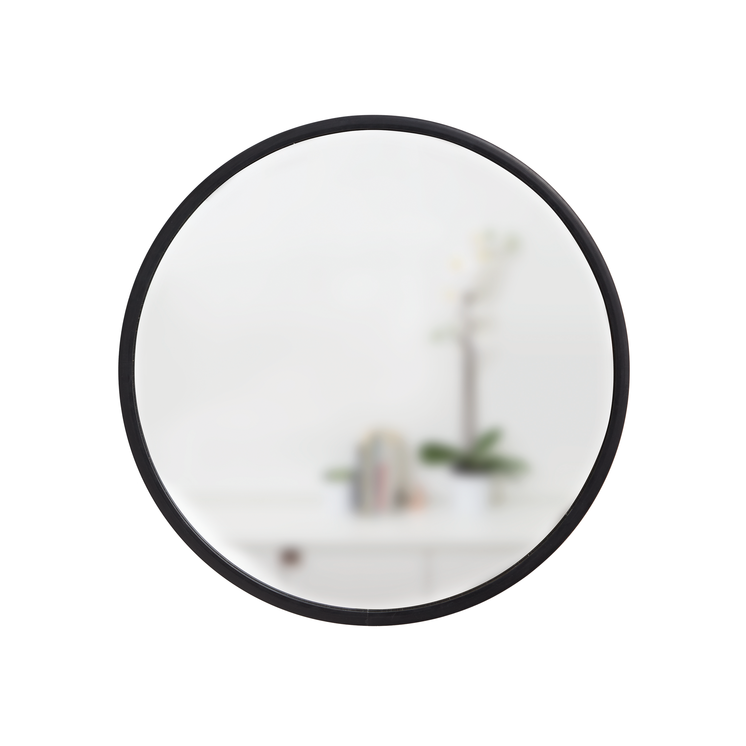 Hub Round Mirror 61 cm - Black