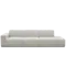 Milan 4 Seater Extended Sofa - Ivory (Fabric)