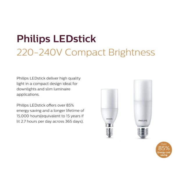 Philips DLStick E27 - Cool Daylight 6500k - 1