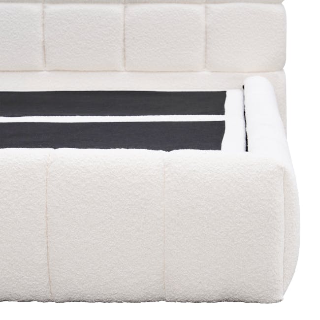 Aubrielle Storage Queen Bed - White Boucle - 20