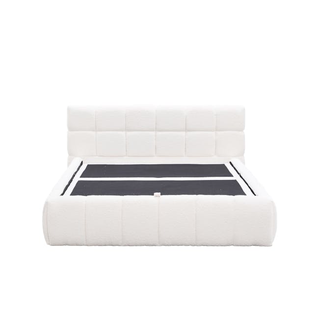 Aubrielle Storage Queen Bed - White Boucle - 7