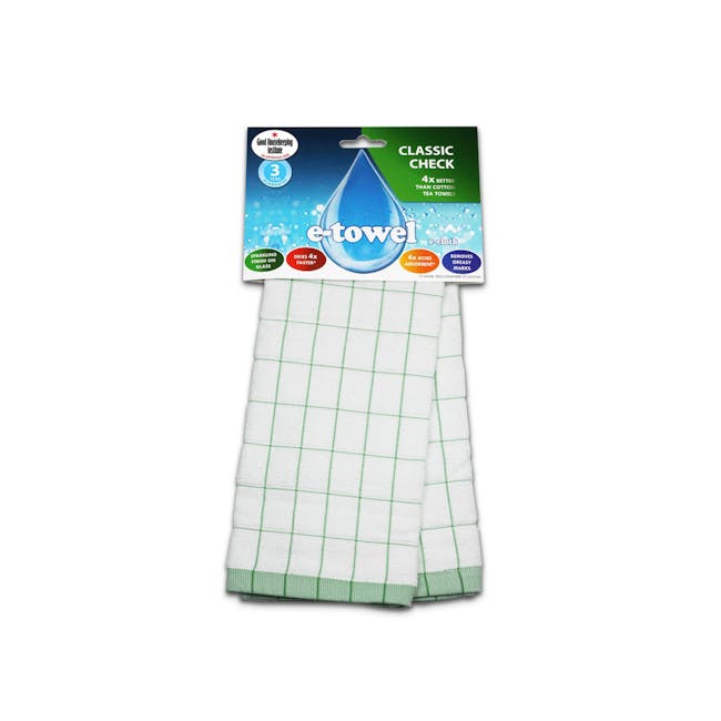 e-cloth Eco Tea Towel / Dish Cleaning Cloth - Green - 0