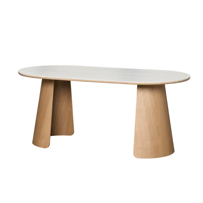 (As-is) Apollo Dining Table 1.8m - Oak (Sintered Stone) - 1