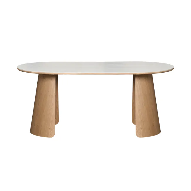 Apollo Dining Table 1.8m - Oak (Sintered Stone) - 9
