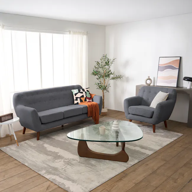 Emma 2 Seater Sofa - Raven - 6