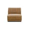 Milan 4 Seater Extended Sofa - Tan (Faux Leather) - 7