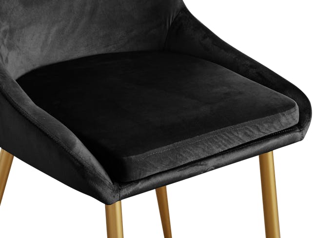 Raen Dining Chair - Black (Velvet) - 5