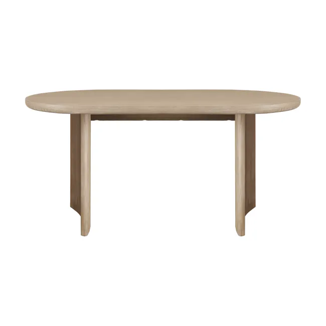 Catania Dining Table 1.6m with Catania Cushioned Bench 1.2m and 2 Catania Dining Chairs - 13 - Light wood table, minimalist