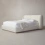 Nova King Bed - White Boucle - 1