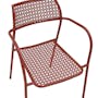 Lionel 3-Piece Outdoor Armchair Set - Red - 5