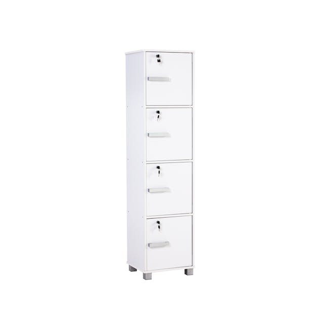 Naya 4 Door Cabinet - White - 0