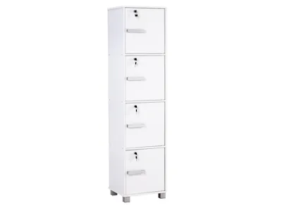 Naya 4 Door Cabinet - White