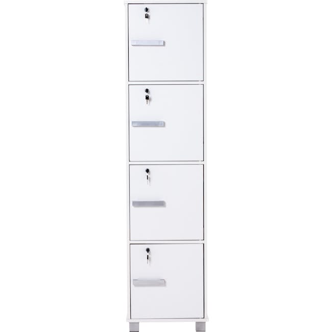 Naya 4 Door Cabinet - White - 3