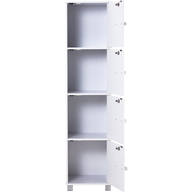 Naya 4 Door Cabinet - White - 4
